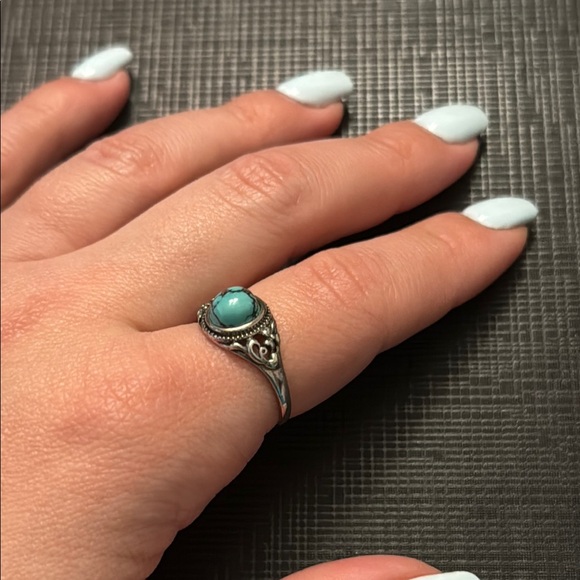 925 Turquoise Silver Ring - Picture 3 of 4